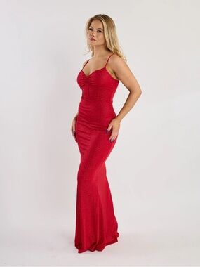 Lovely Day Sparkling Red Maxi Dress